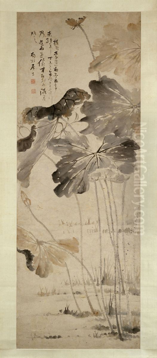 <<gao feng han he hua tu zhou>> Oil Painting by Gao Fenghan