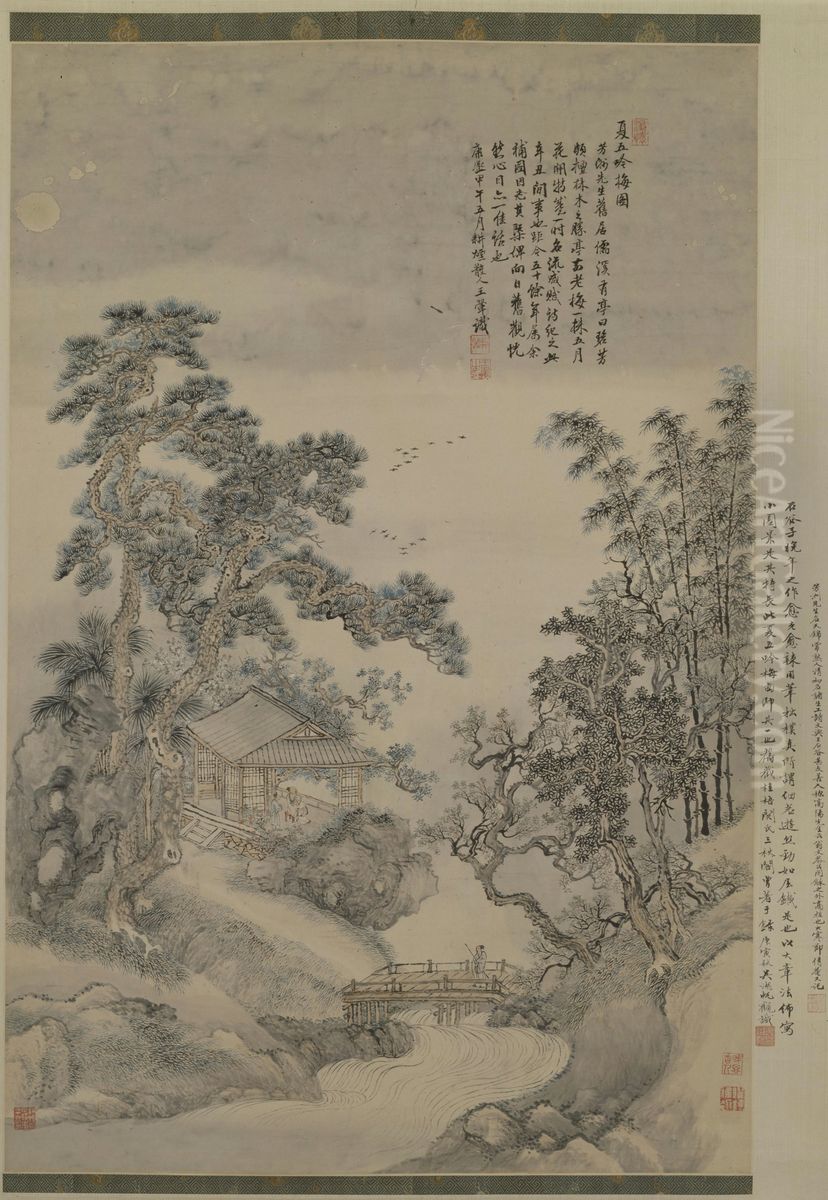 <<wang hui xia wu yin mei tu zhou>> Oil Painting by Wang Hui