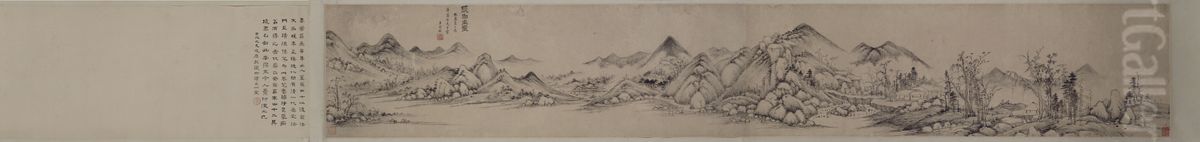 <<wang shi min zhang bai shan tu juan>> Oil Painting by Wang Shimin