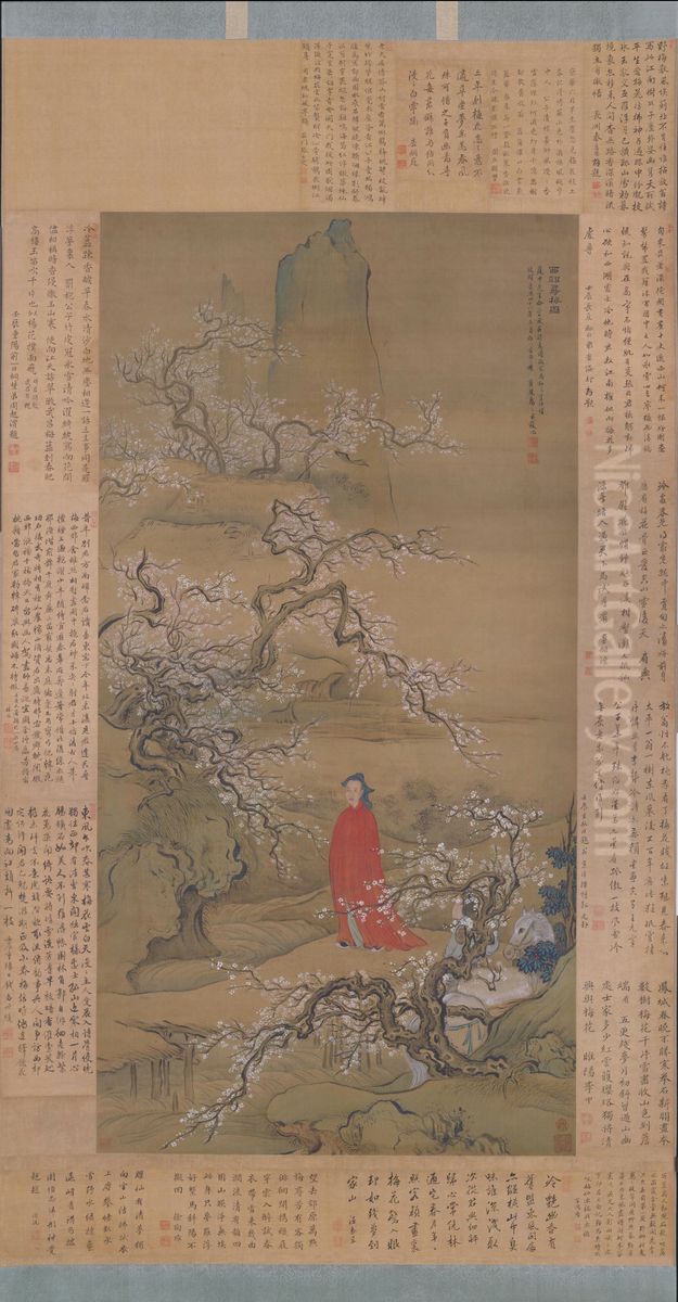 <<yu zhi ding xi jiao xun mei tu zhou>> Oil Painting by Yu Zhiding