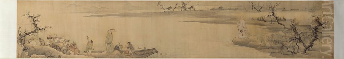 <<yu zhi ding yi ju tu juan>> Oil Painting by Yu Zhiding