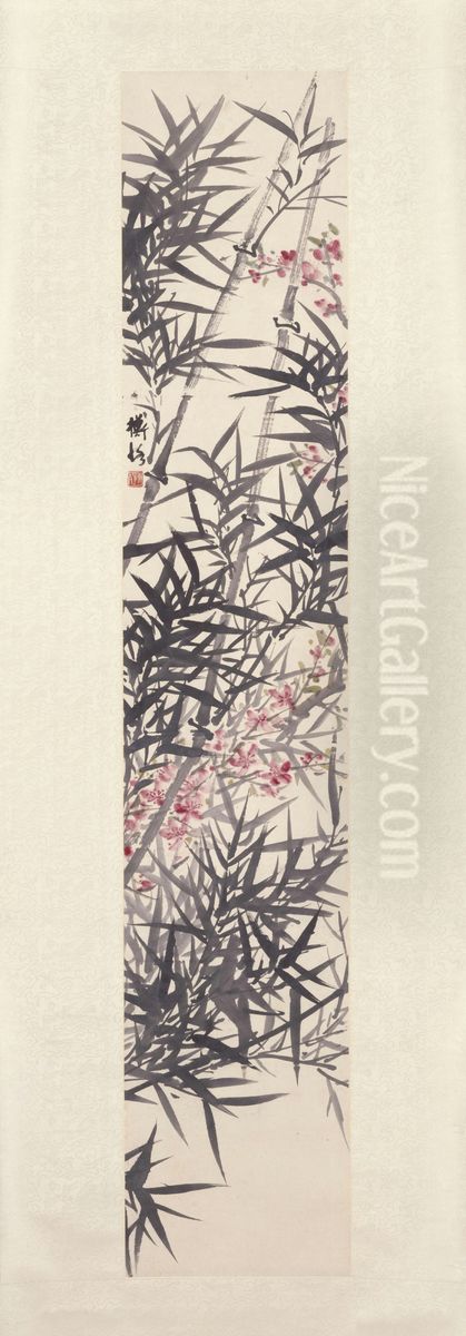 <<chen shi ceng zhu tao tu zhou>> Oil Painting by Chen Shizeng