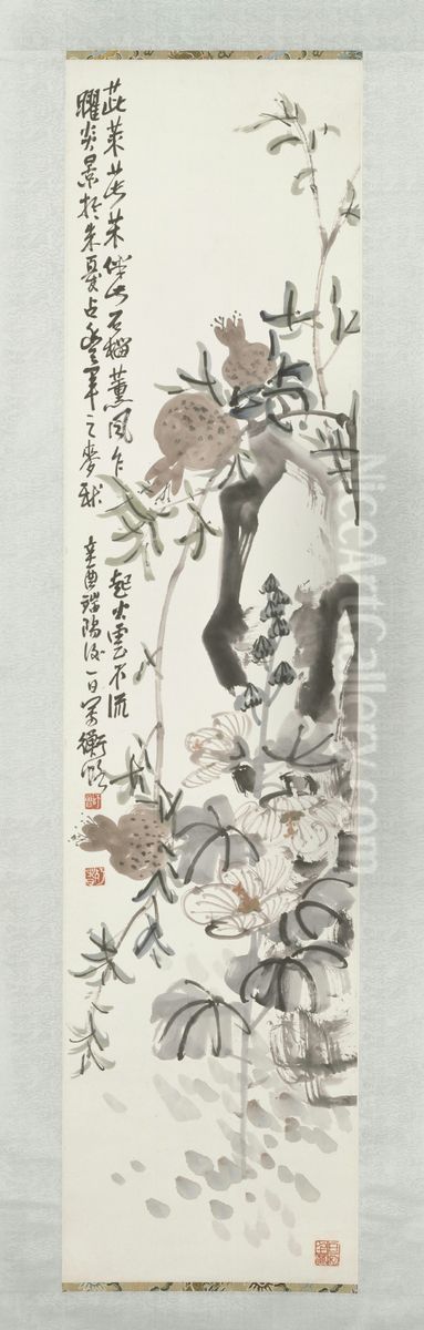 <<chen shi ceng liu shi tu zhou>> Oil Painting by Chen Shizeng