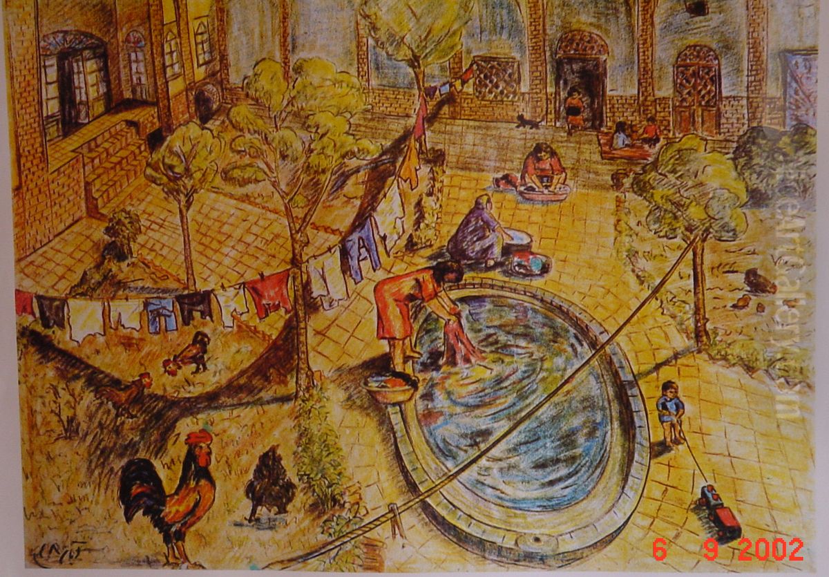 khanh ma Oil Painting by Bijan Jazani