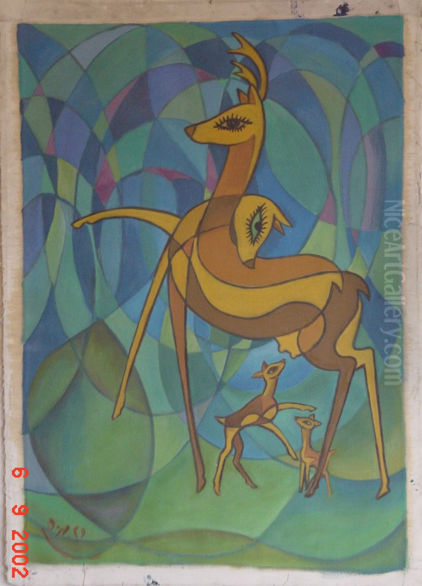 zndgy Oil Painting by Bijan Jazani