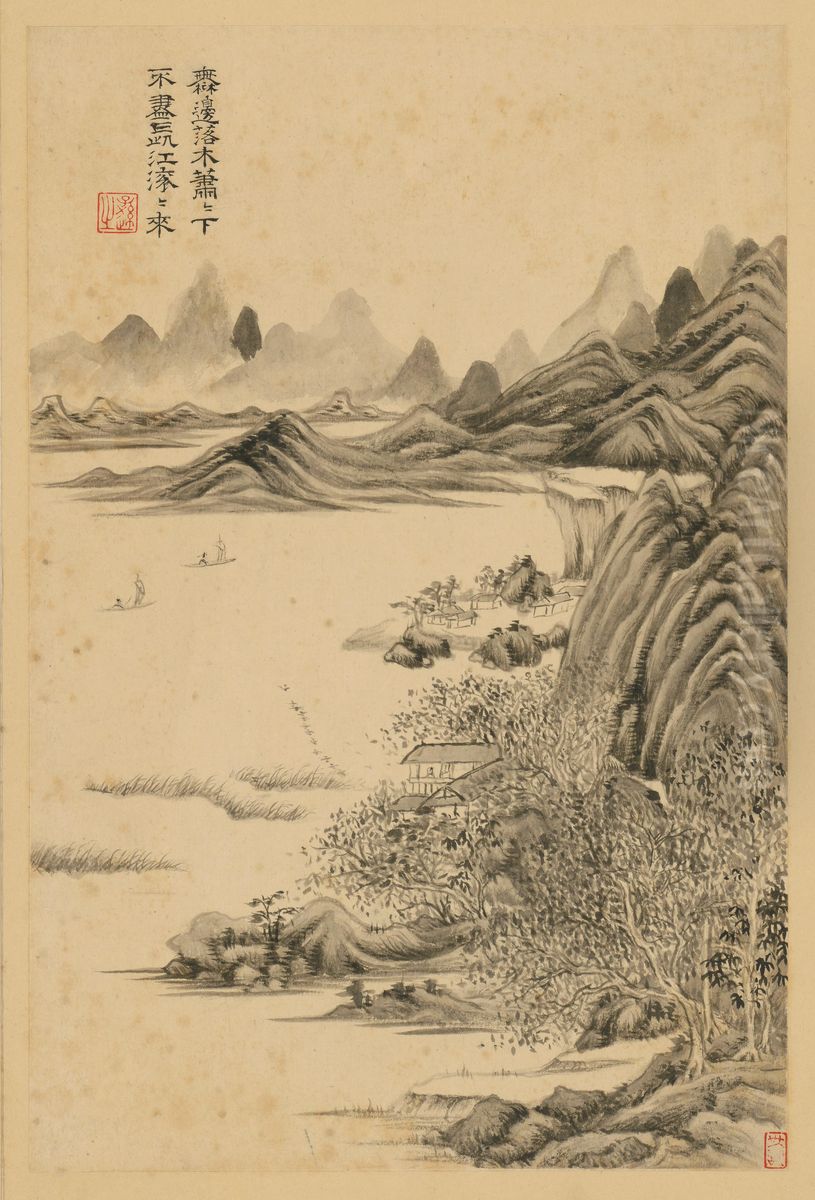 <<wang shi min hua du fu shi yi ce>> Oil Painting by Wang Shimin