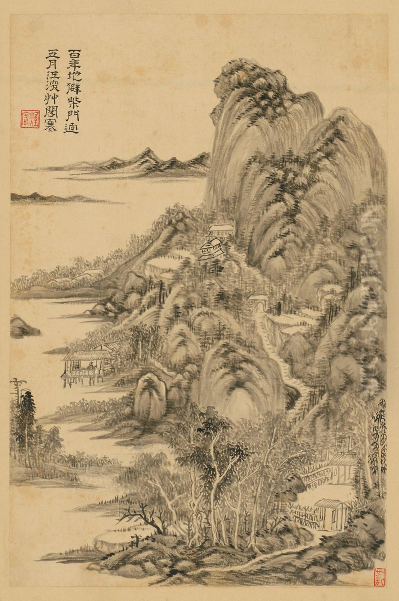 <<wang shi min hua du fu shi yi ce>> Oil Painting by Wang Shimin