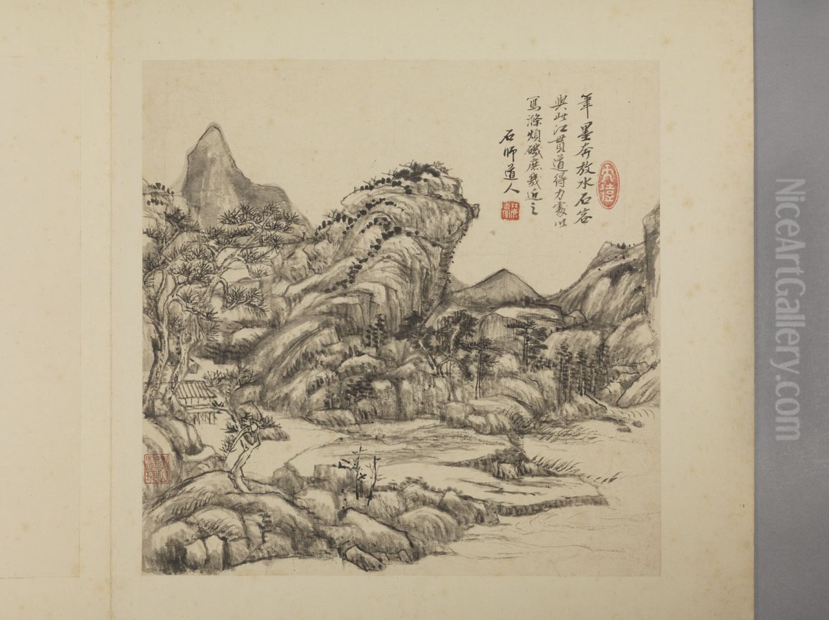 <<wang yuan qi cao tang shi zhi tu ce>> Oil Painting by Wang Yuanqi