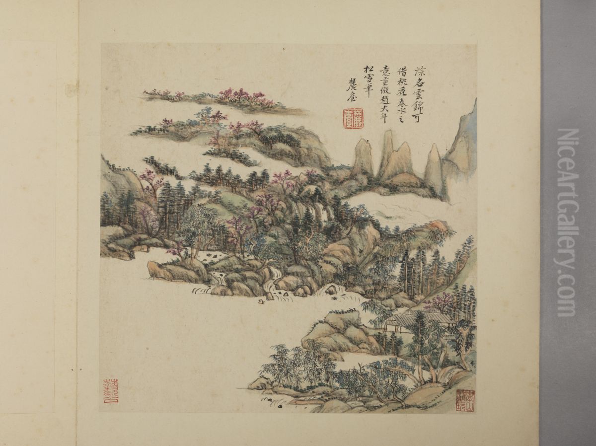 <<wang yuan qi cao tang shi zhi tu ce>> Oil Painting by Wang Yuanqi