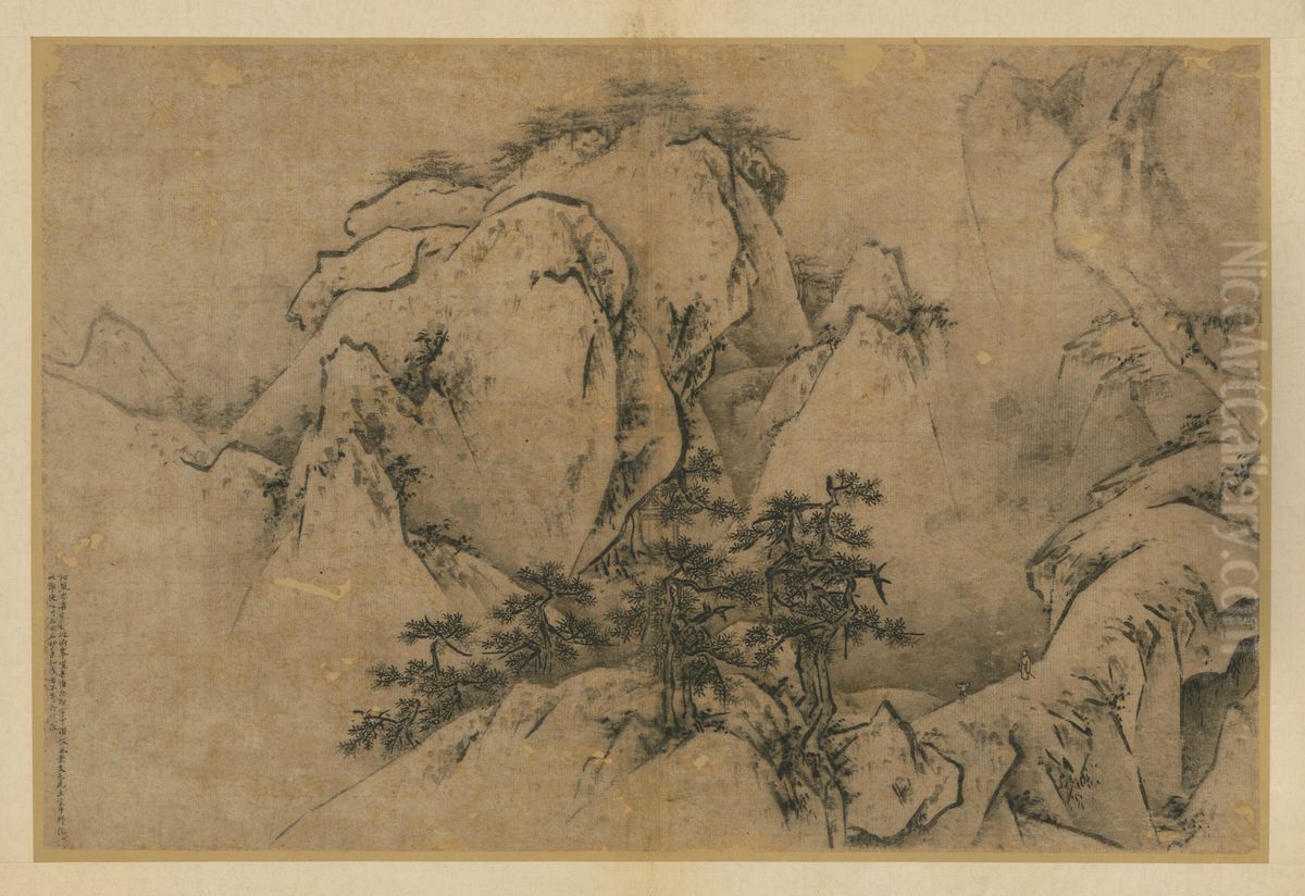 <<wang lu hua shan tu ce>> Oil Painting by Wang Lu