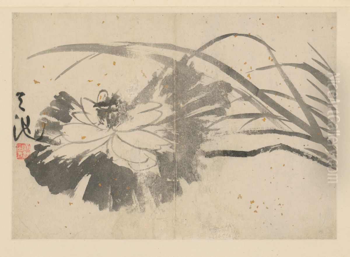 <<xu wei ren wu hua hui ce>> Oil Painting by Xu Wei