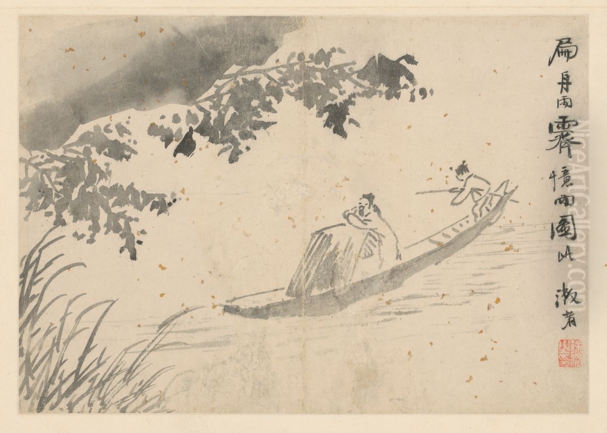 <<xu wei ren wu hua hui ce>> Oil Painting by Xu Wei