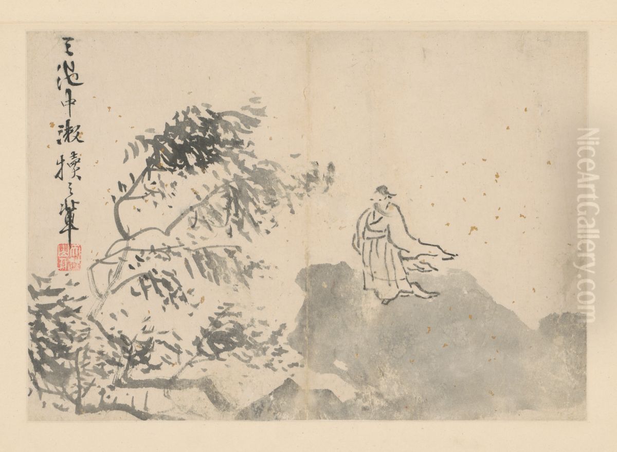 <<xu wei ren wu hua hui ce>> Oil Painting by Xu Wei