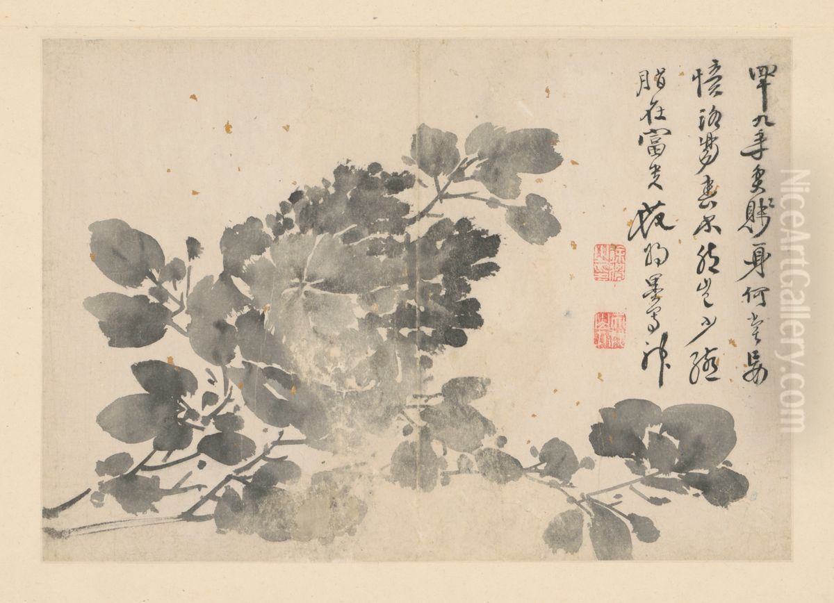 <<xu wei ren wu hua hui ce>> Oil Painting by Xu Wei