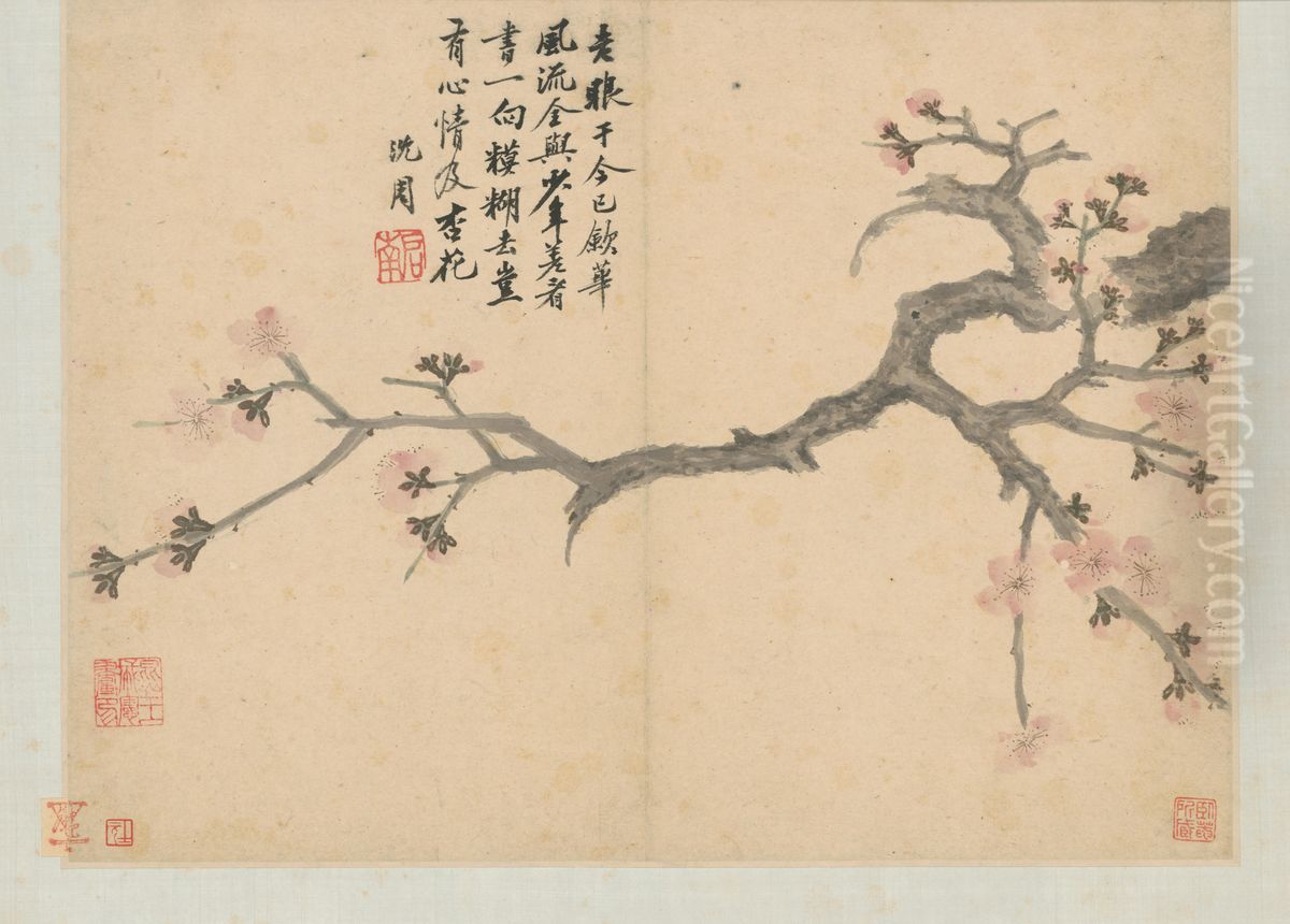 <<chen zhou wo you tu ce-xing hua>> Oil Painting by Shen Zhou