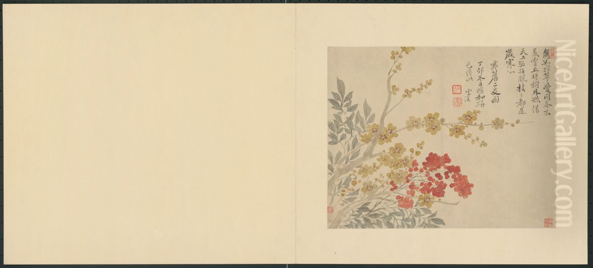 <<yun shou ping hua hui ce>> Oil Painting by Yun Shouping