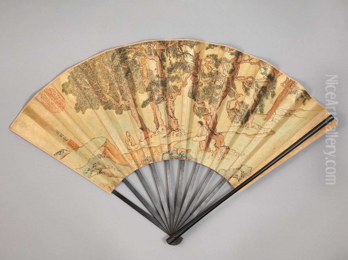 <<wen zheng ming song yin lun gu cheng shan>> Oil Painting by Wen Zhengming