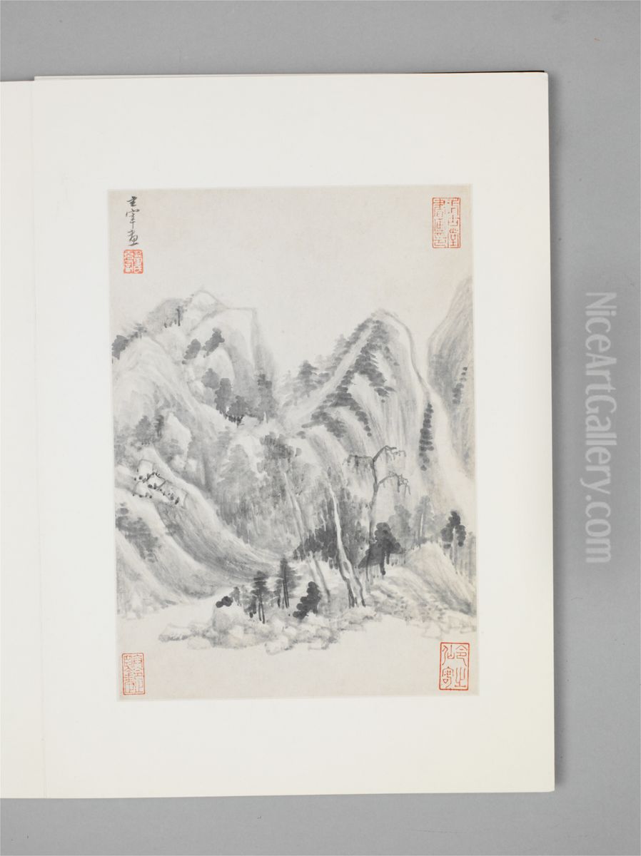 <<dong qi chang shan shui tu ce>> Oil Painting by Dong Qichang