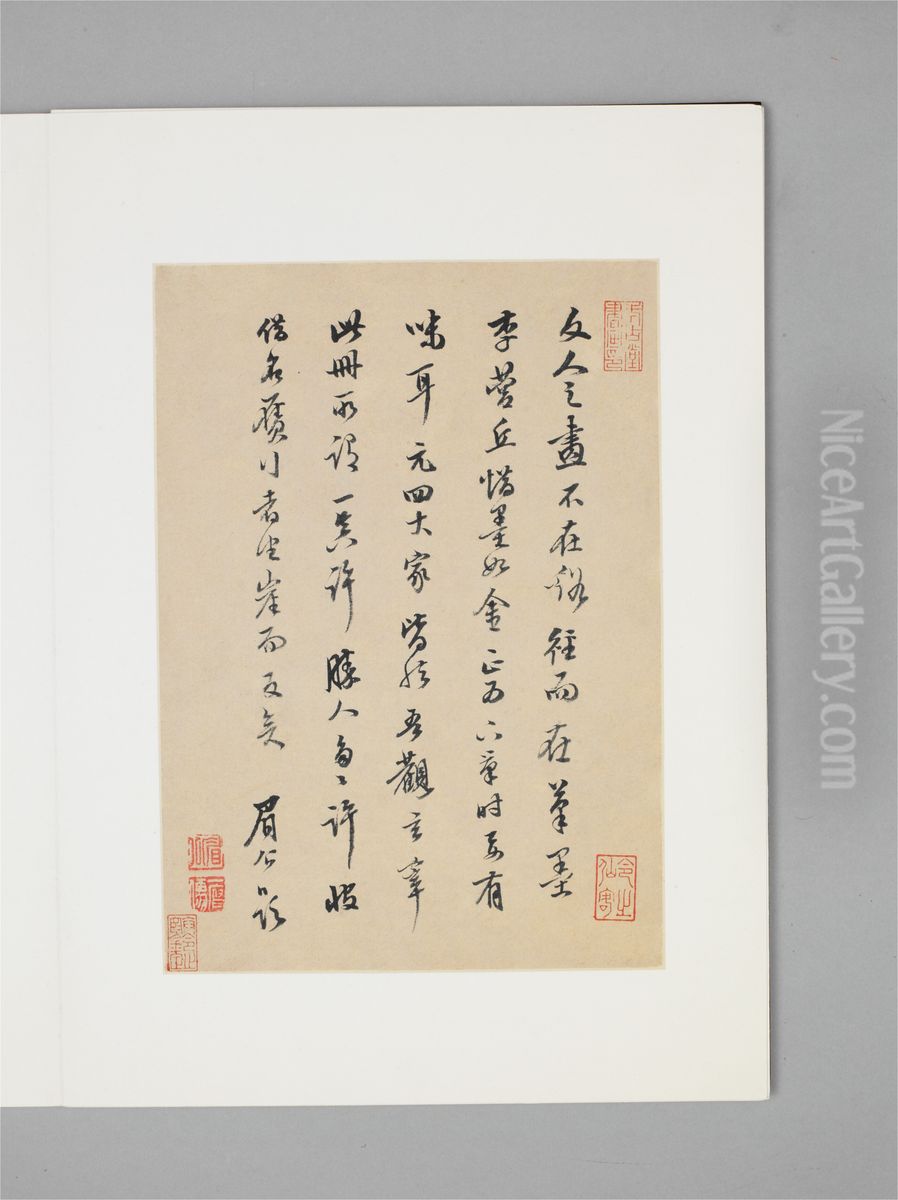 <<dong qi chang shan shui tu ce>> Oil Painting by Dong Qichang