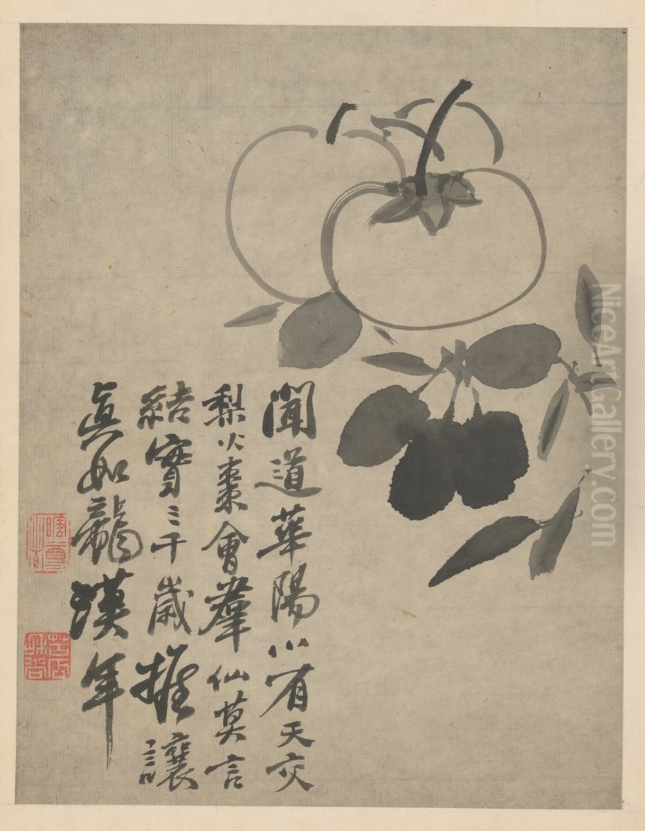 <<yuan ji za hua tu ce>> Oil Painting by Shitao Daoji