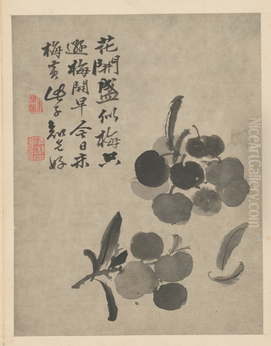 <<yuan ji za hua tu ce>> Oil Painting by Shitao Daoji