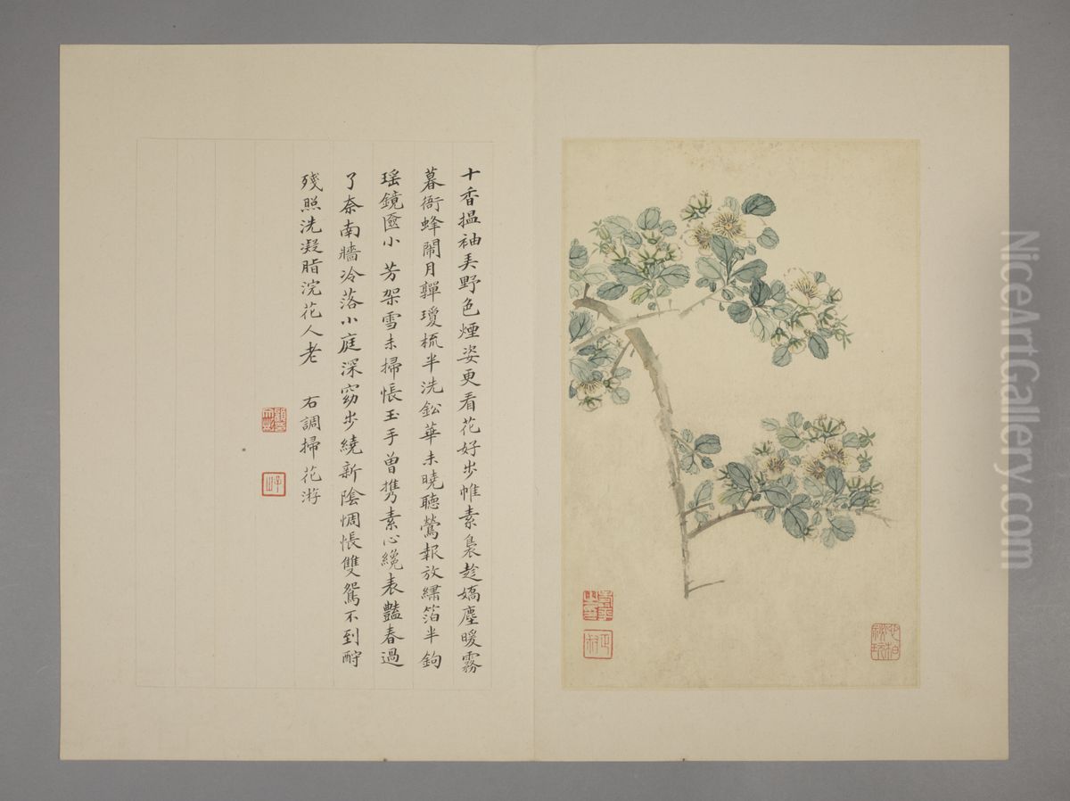 <<yun shou ping hua hui ce>> Oil Painting by Yun Shouping