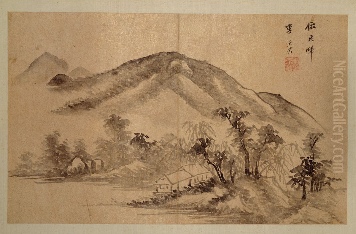 <<li liu fang shan shui tu ce>> Oil Painting by Li Liufang