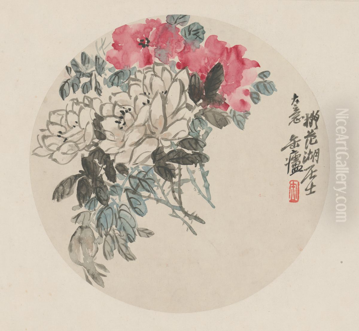 <<wu jun qing hua hui ce>> Oil Painting by Wu Chang-shuo