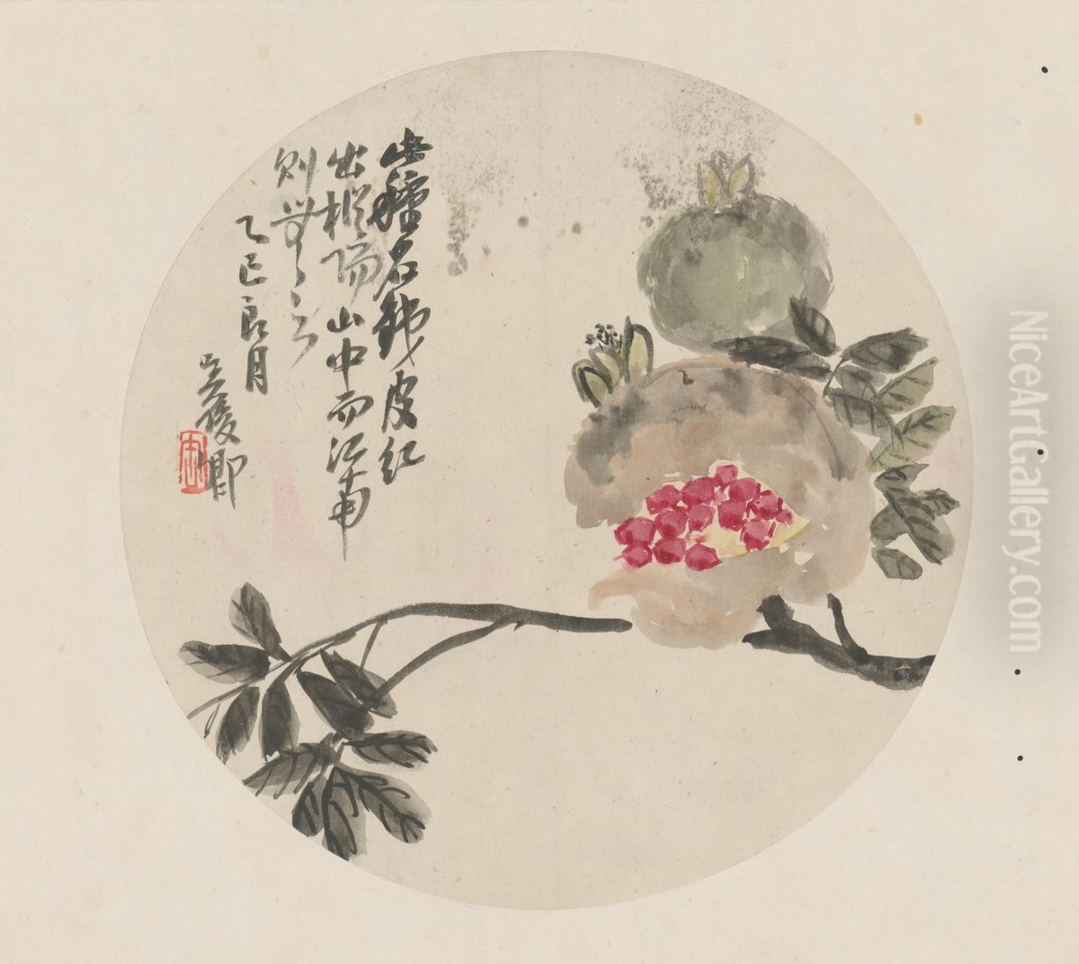 <<wu jun qing hua hui ce>> Oil Painting by Wu Chang-shuo