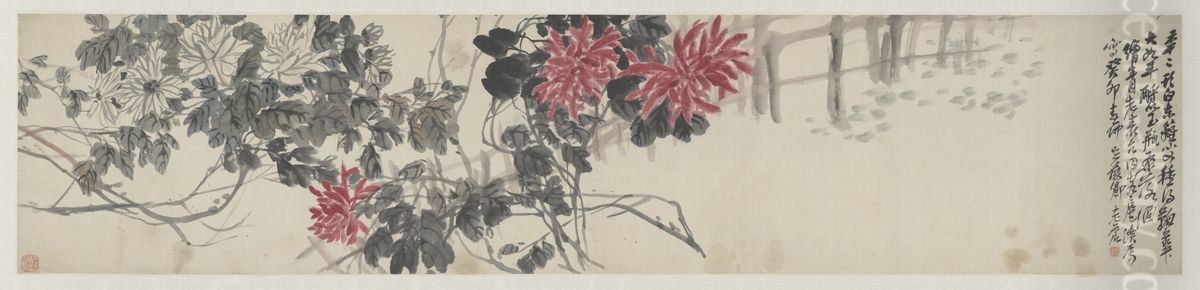 <<wu jun qing ju hua juan>> Oil Painting by Wu Chang-shuo