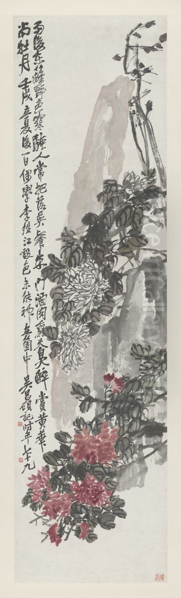 <<wu jun qing ju shi zhou>> Oil Painting by Wu Chang-shuo