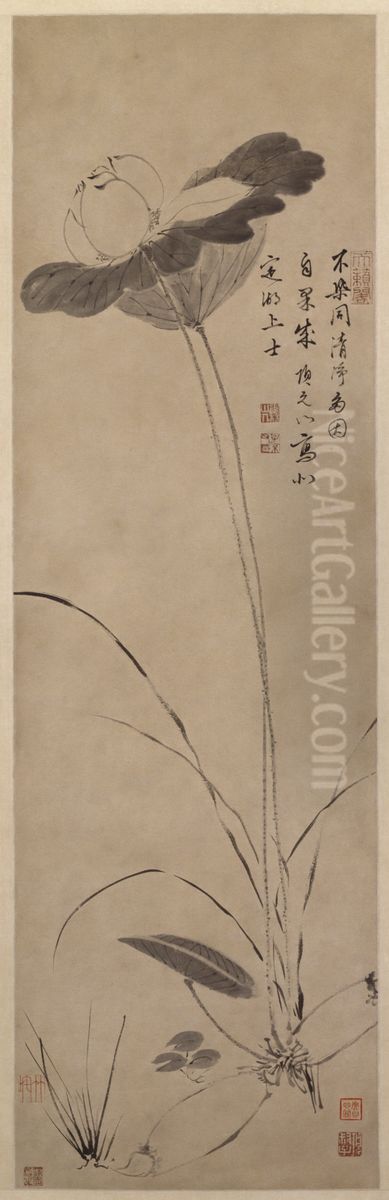 <<xiang yuan bian mo he tu zhou>> Oil Painting by Xiang Yuanbian