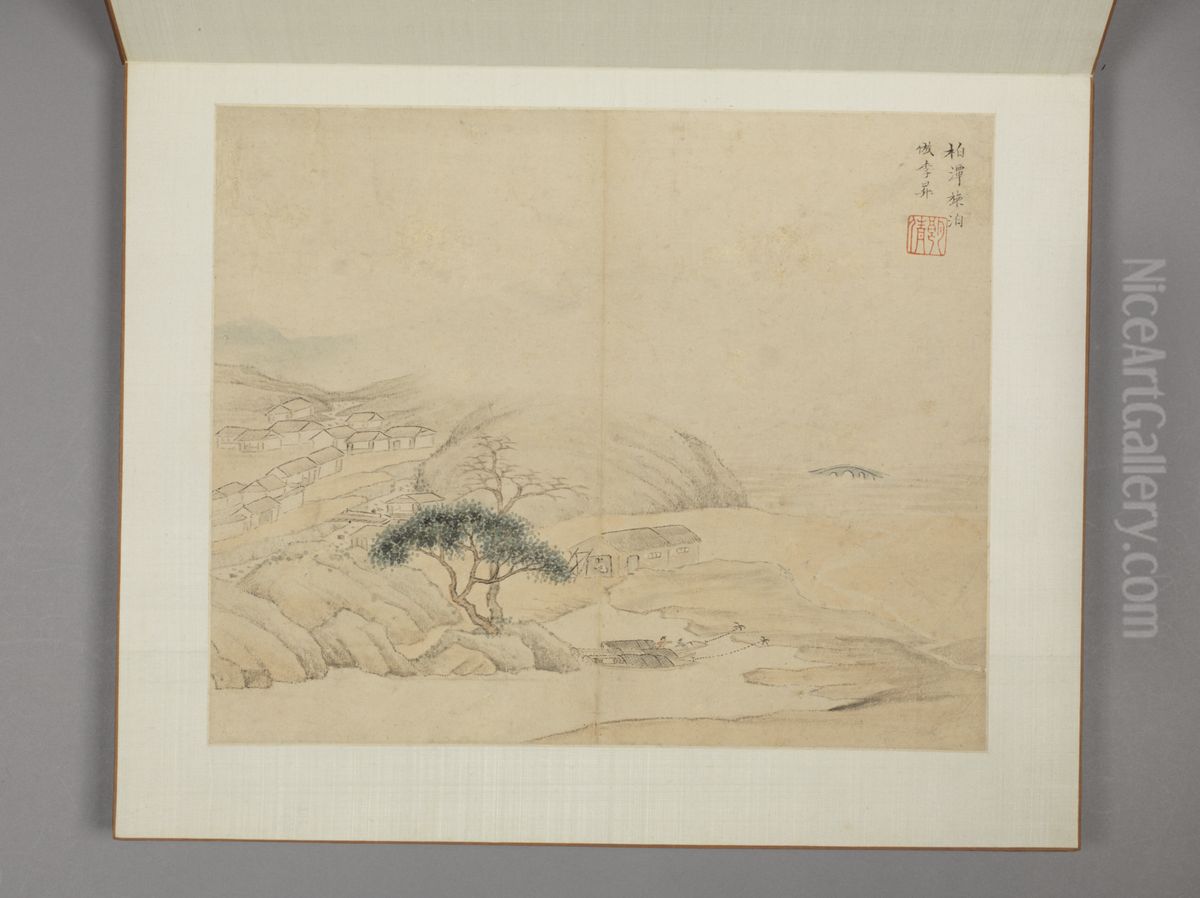 <<chen hao shan shui ce>> Oil Painting by Shen Hao