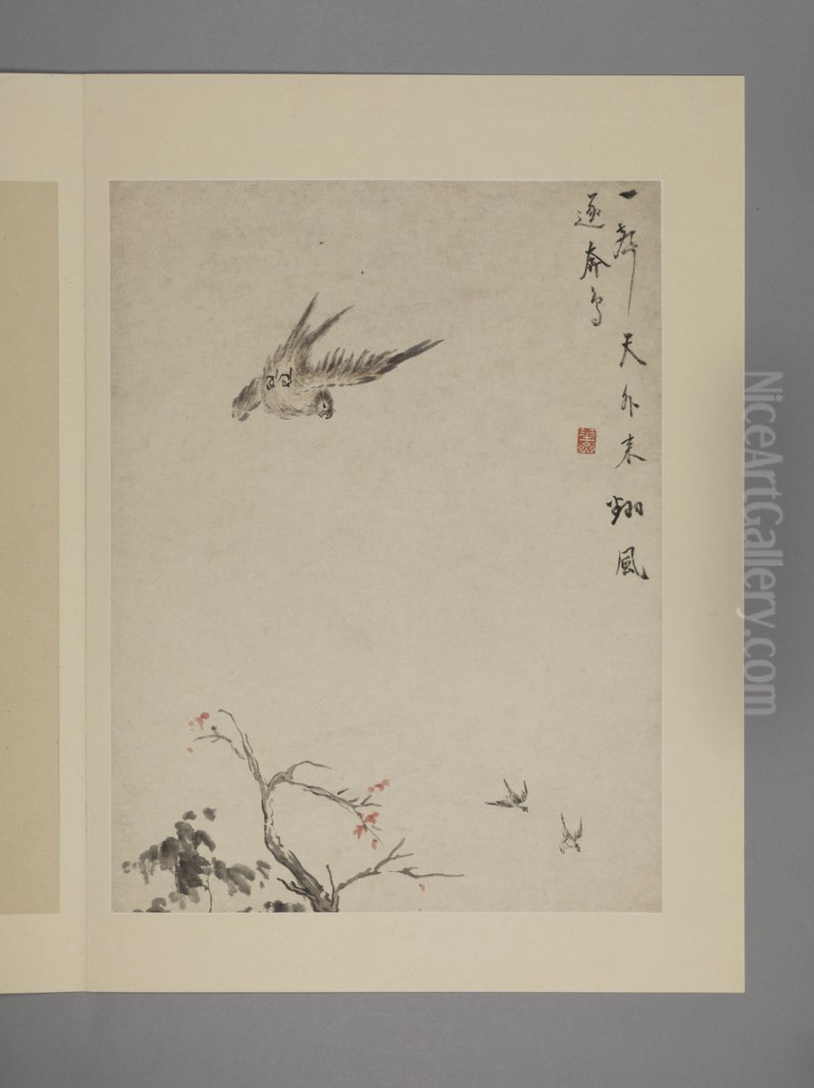 <<hua nie hua niao tu ce>> Oil Painting by Hua Yan