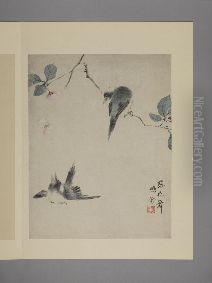 <<hua nie hua niao tu ce>> Oil Painting by Hua Yan