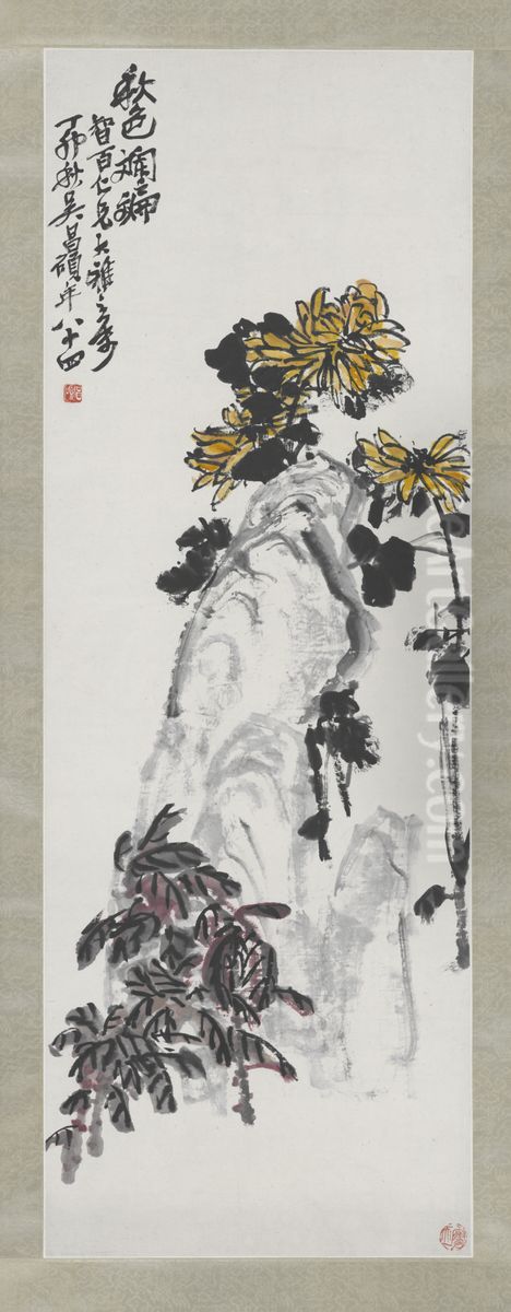 <<wu jun qing ju shi zhou>> Oil Painting by Wu Chang-shuo