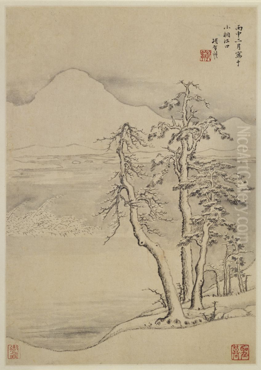 <<xiang sheng mo shan shui hua hui ce>> Oil Painting by Xiang Shengmo