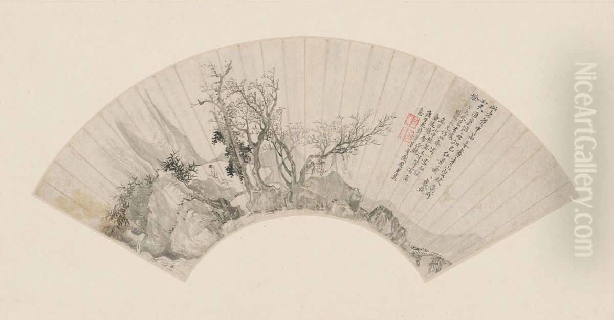 <<wang hui feng xi cao tang shan>> Oil Painting by Wang Hui