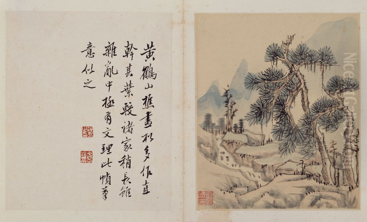 <<li liu fang shan shui ce>> Oil Painting by Li Liufang