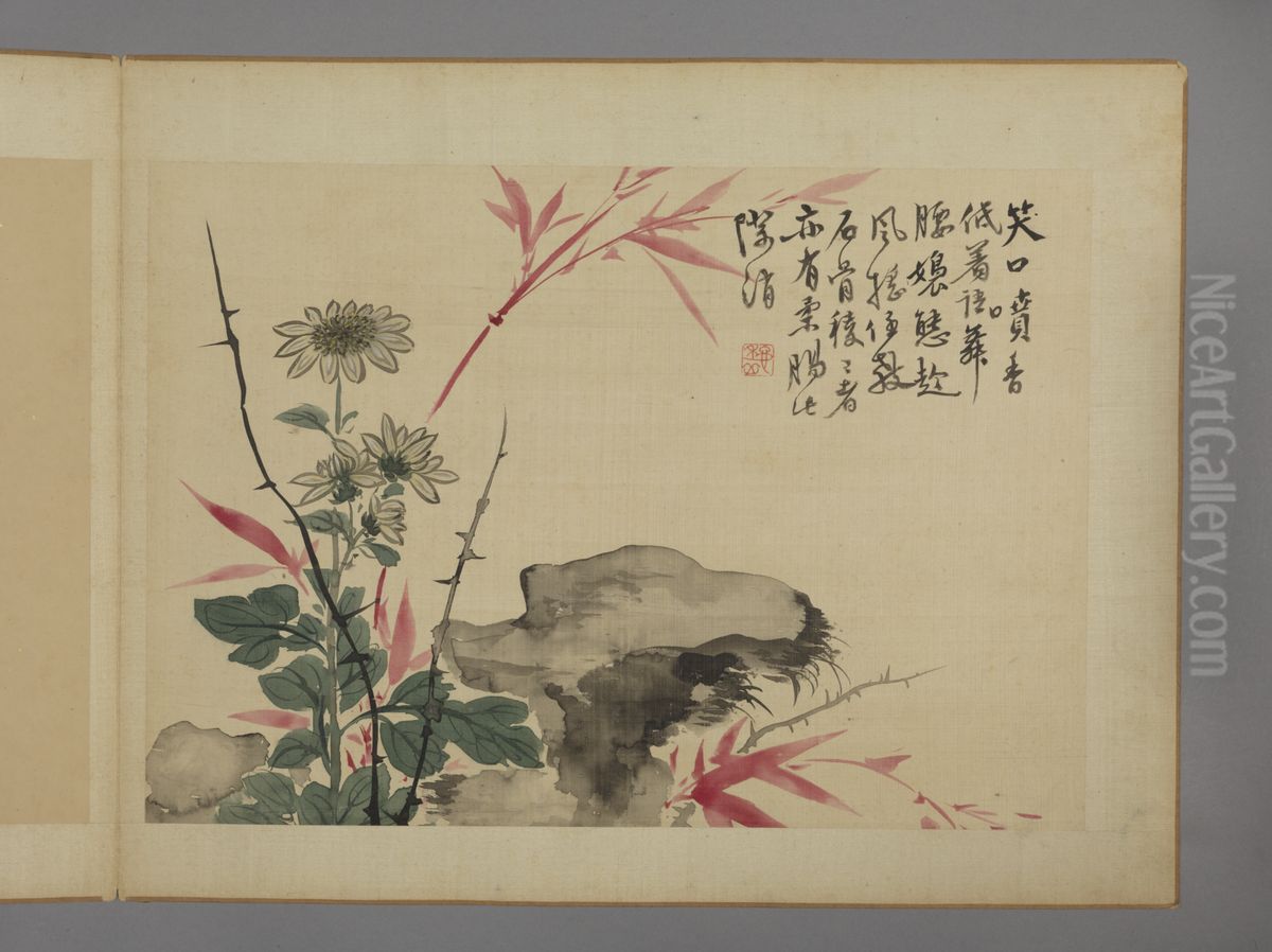 <<hua nie hua hui tu ce>> Oil Painting by Hua Yan