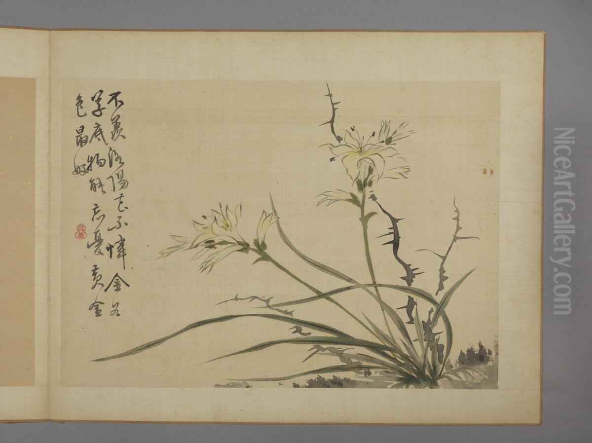 <<hua nie hua hui tu ce>> Oil Painting by Hua Yan