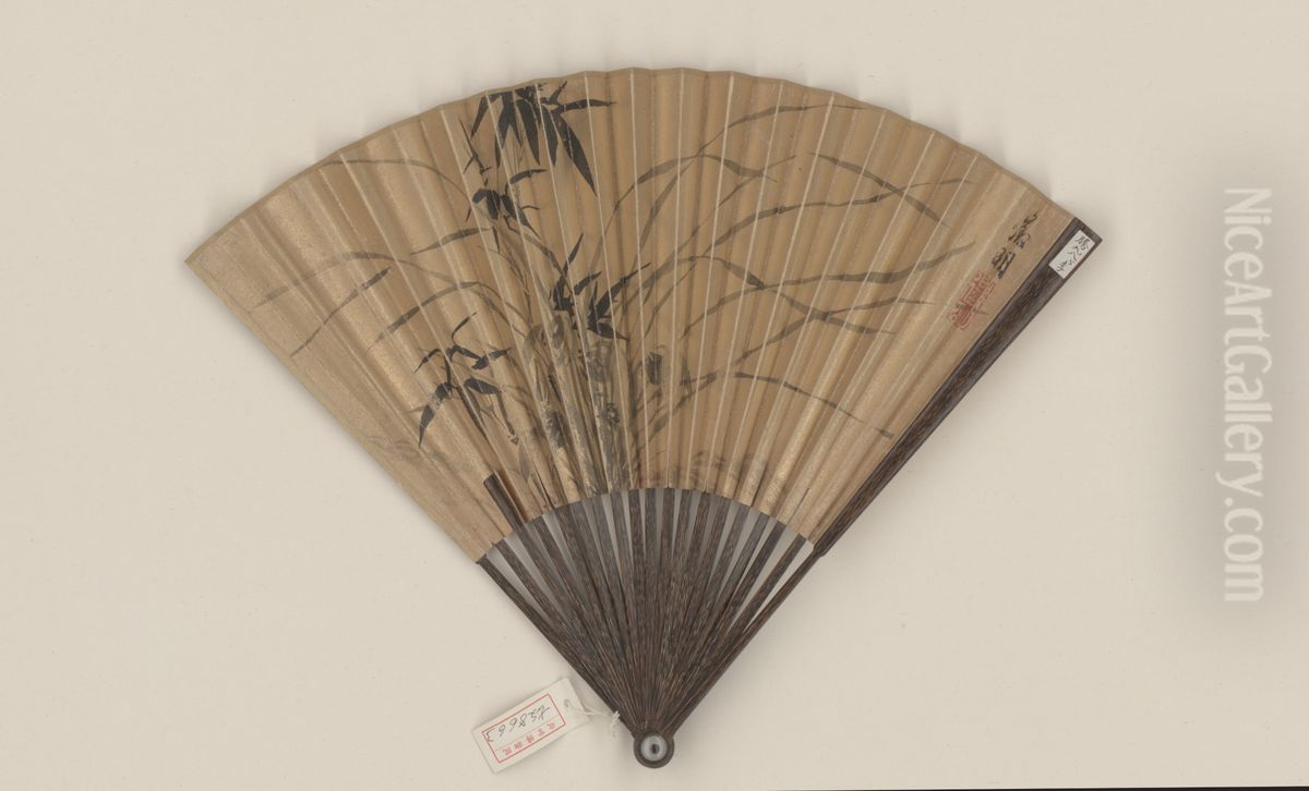 <<wen zheng ming lan zhu cheng shan>> Oil Painting by Wen Zhengming