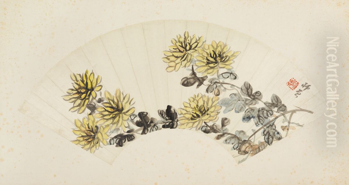 <<chen heng ke ju hua tu shan mian>> Oil Painting by Chen Shizeng