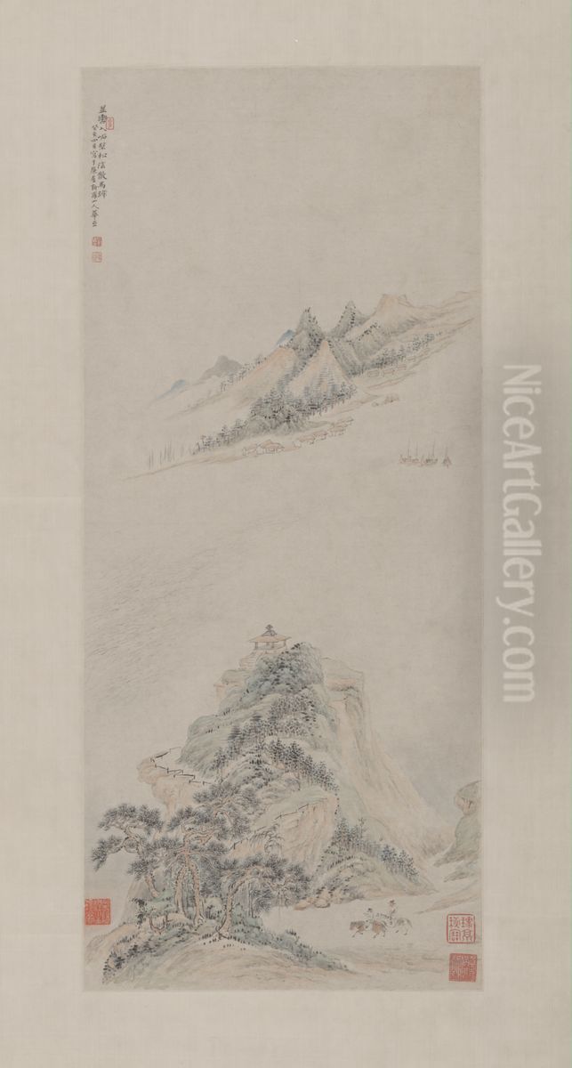 <<hua nie song yin bing pei zhou>> Oil Painting by Hua Yan