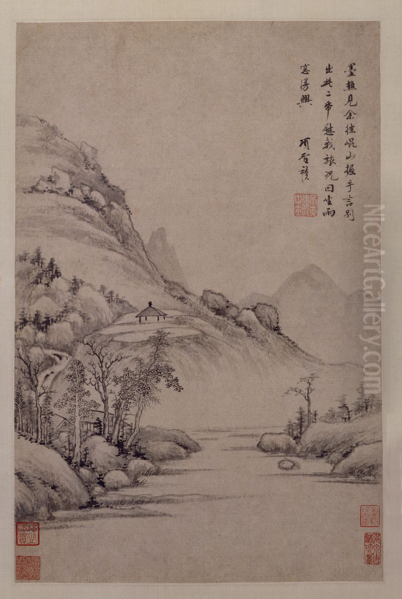 <<xiang sheng mo shan shui zhou>> Oil Painting by Xiang Shengmo