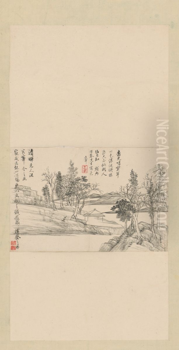 <<wang hui fang dong shan shui ce zhuang zhou>> Oil Painting by Wang Hui