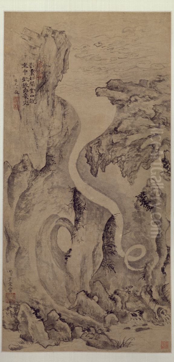 <<xiang yuan bian yun shan fang guang zhou>> Oil Painting by Xiang Yuanbian