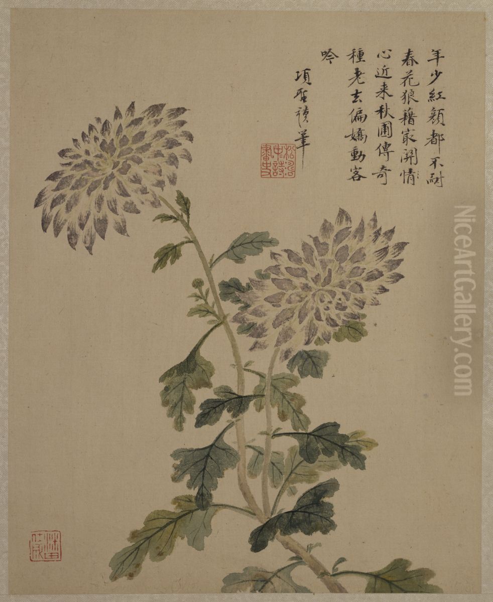 <<xiang sheng mo shan shui hua guo ce>> Oil Painting by Xiang Shengmo