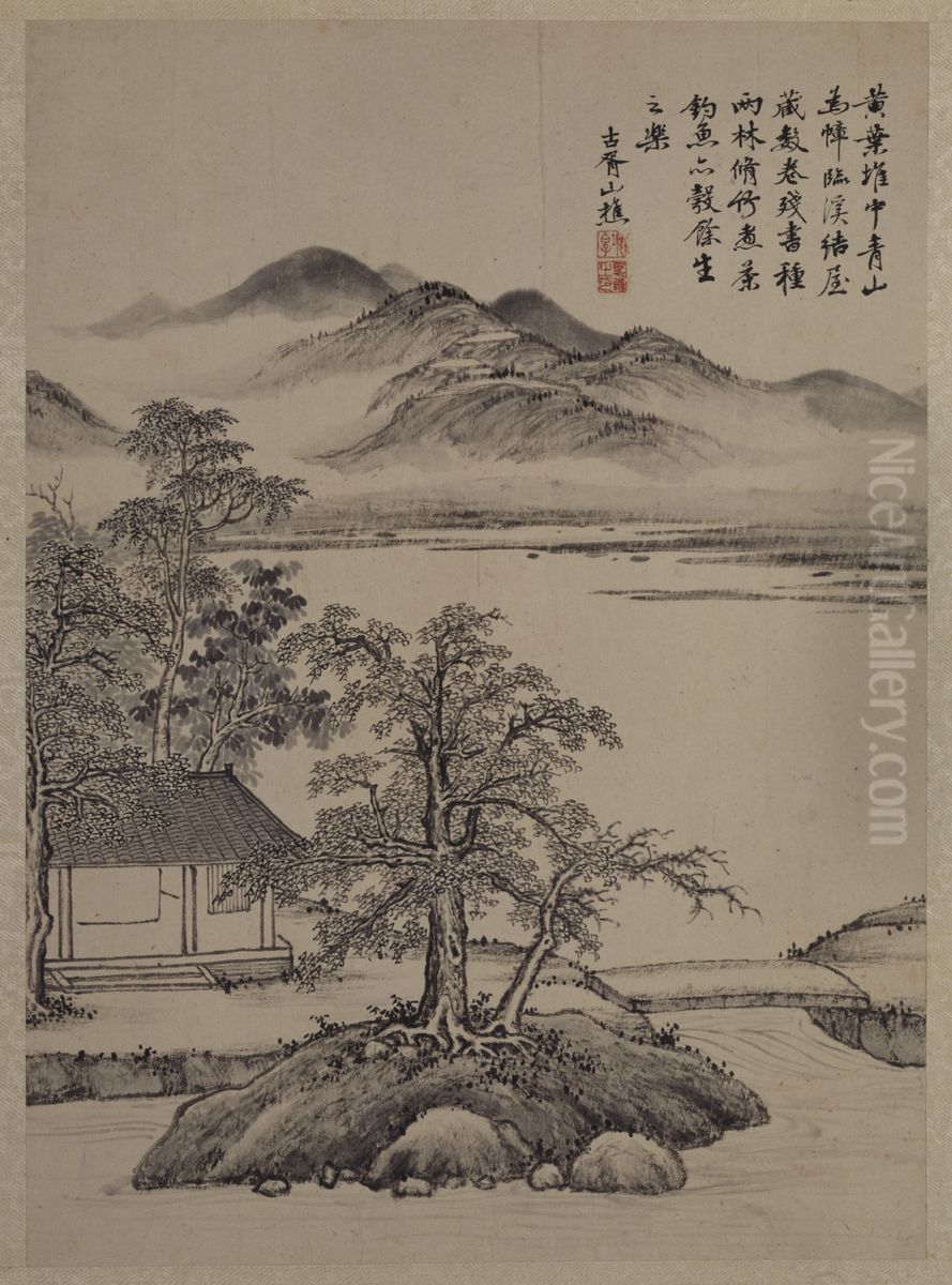 <<xiang sheng mo shan shui hua guo ce>> Oil Painting by Xiang Shengmo