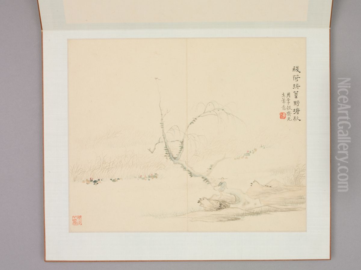 <<huang yi wu sheng shi yi tu ce>> Oil Painting by Huang Yi